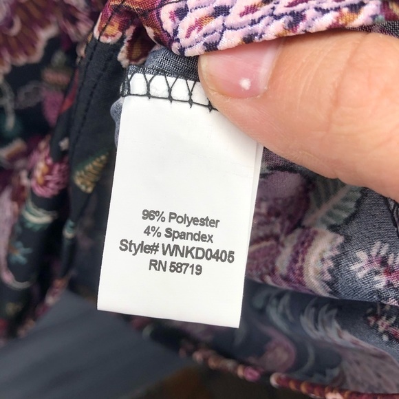 NWT NY Collection Floral Mini Dress Sz 1X - Picture 7 of 8